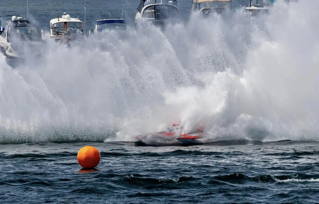 Photo wallpaper race, boat, speed