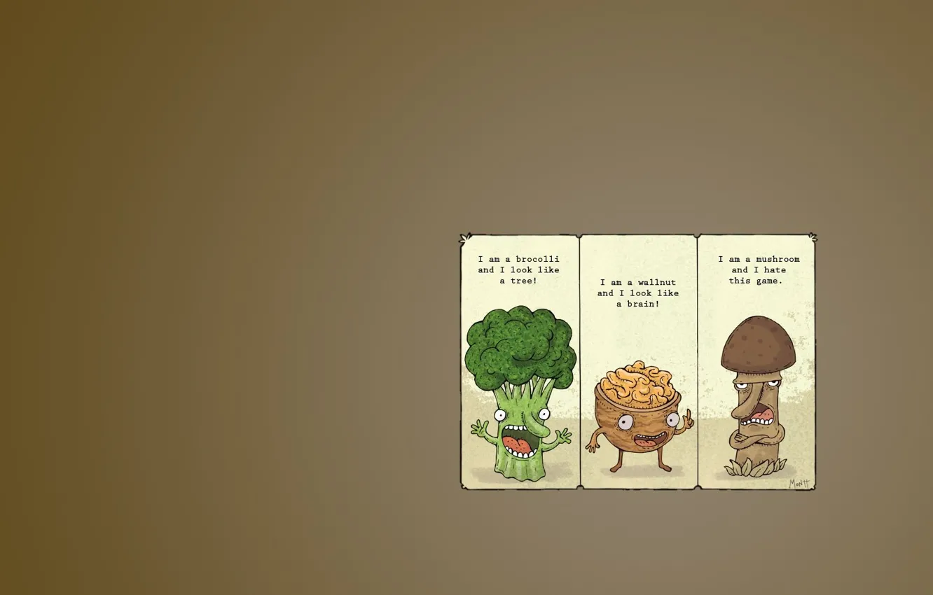 Photo wallpaper plant, humor, the trick, dialogue