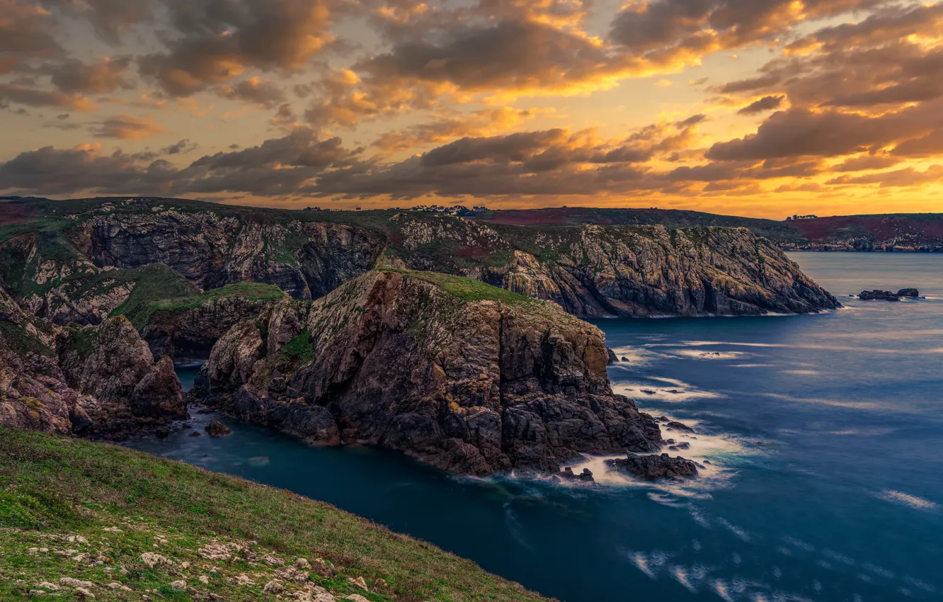 Photo wallpaper France, Seascape, Bay of the Dead