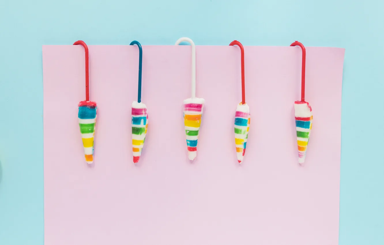 Photo wallpaper sticks, sweets, lollipops, caramel