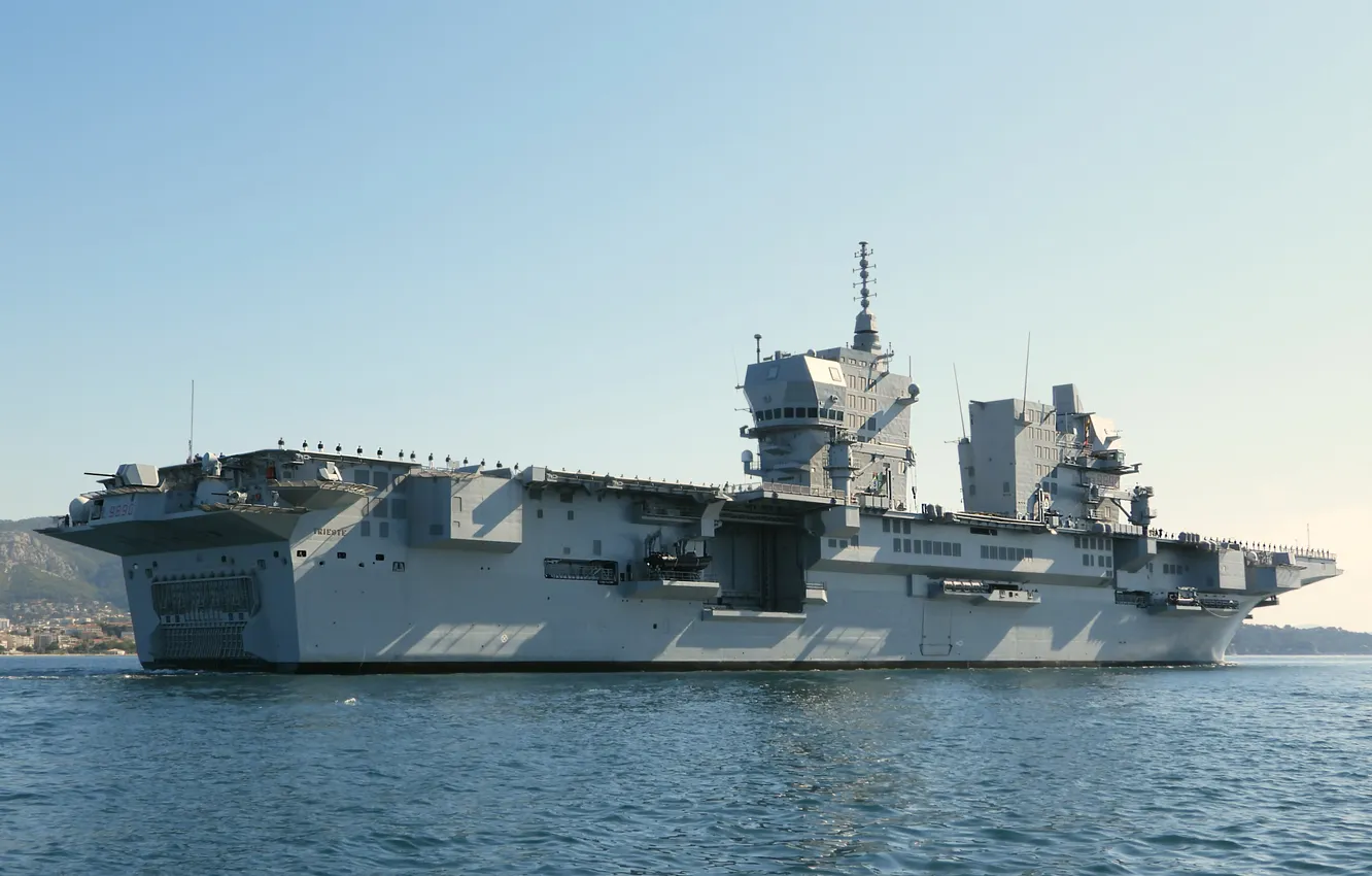 Photo wallpaper UDC, The Italian Navy, The year is 2025, LHD Trieste