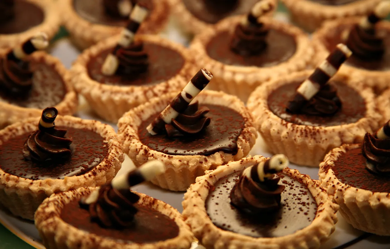 Photo wallpaper chocolate, cake, a lot, dessert