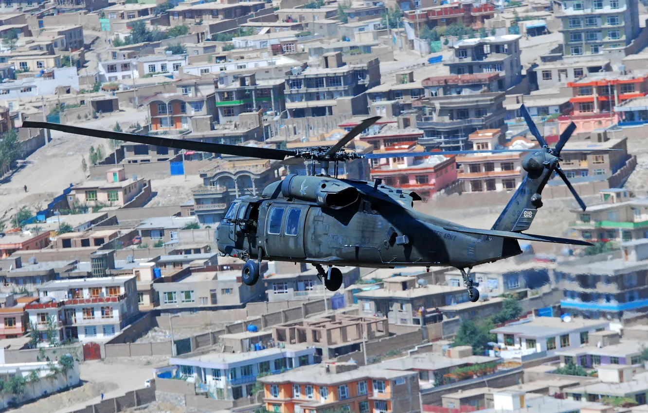 Photo wallpaper flight, home, helicopter, multipurpose, Sikorsky, UH-60, Black Hawk, "Black Hawk"