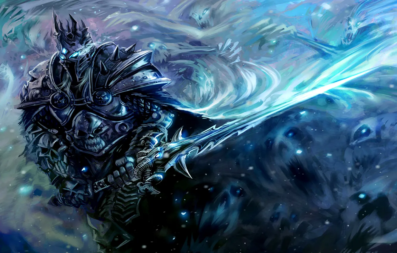 Photo wallpaper sword, armor, warcraft, wow, arthas, Warcraft
