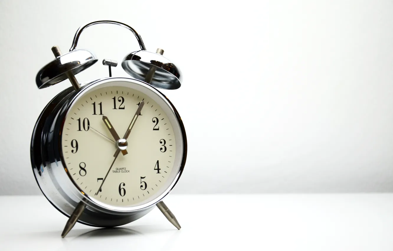 Photo wallpaper metal, retro, alarm clock