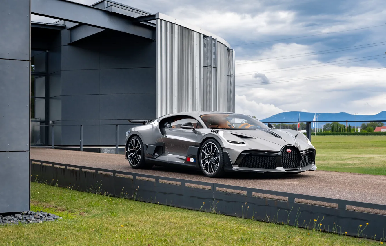 Photo wallpaper grey, Bugatti, 2018, hypercar, Divo, sport coupe
