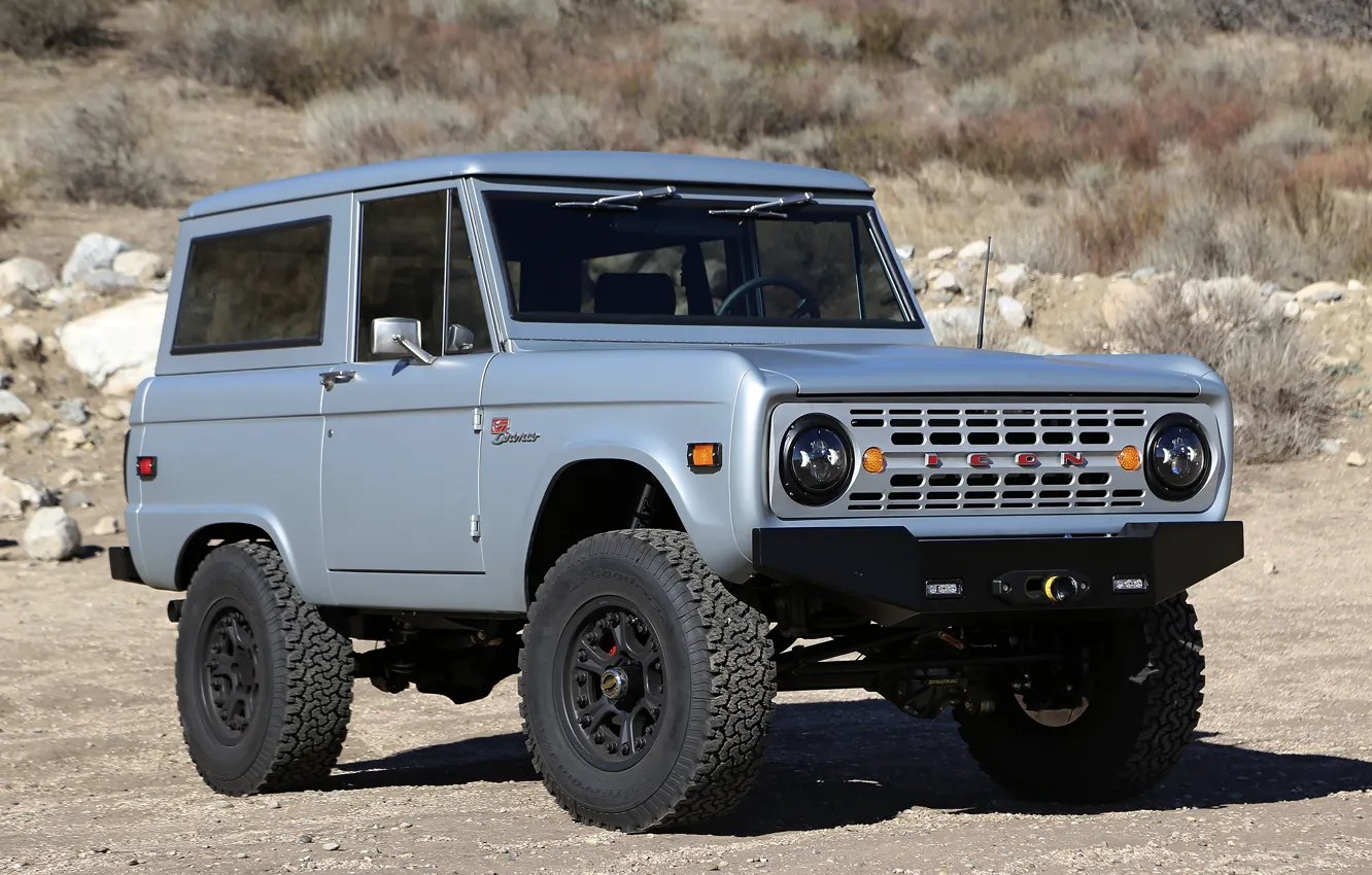 Photo wallpaper Ford, 2012, Bronco, steel gray, ICON BR