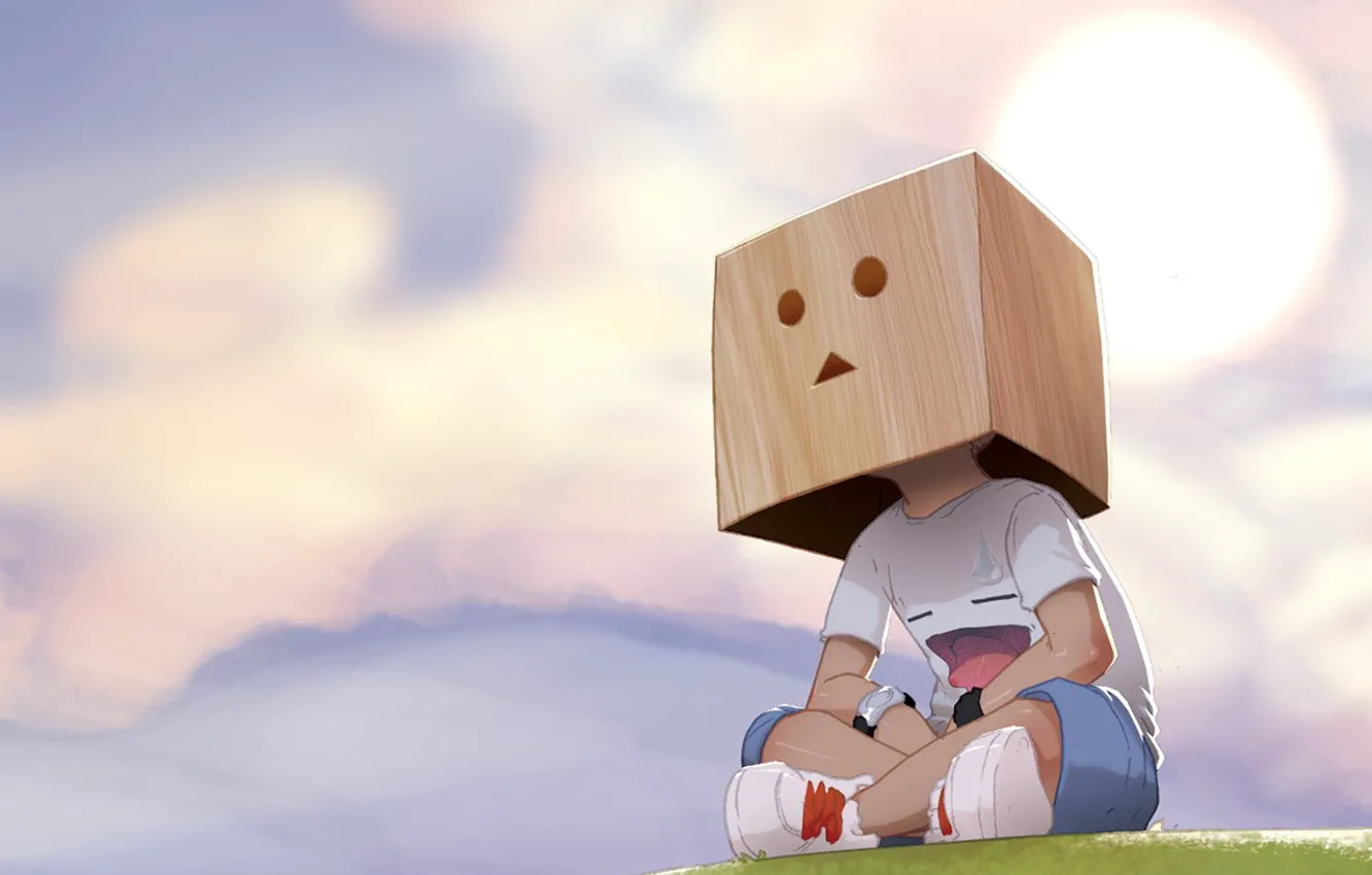 Photo wallpaper box, figure, boy