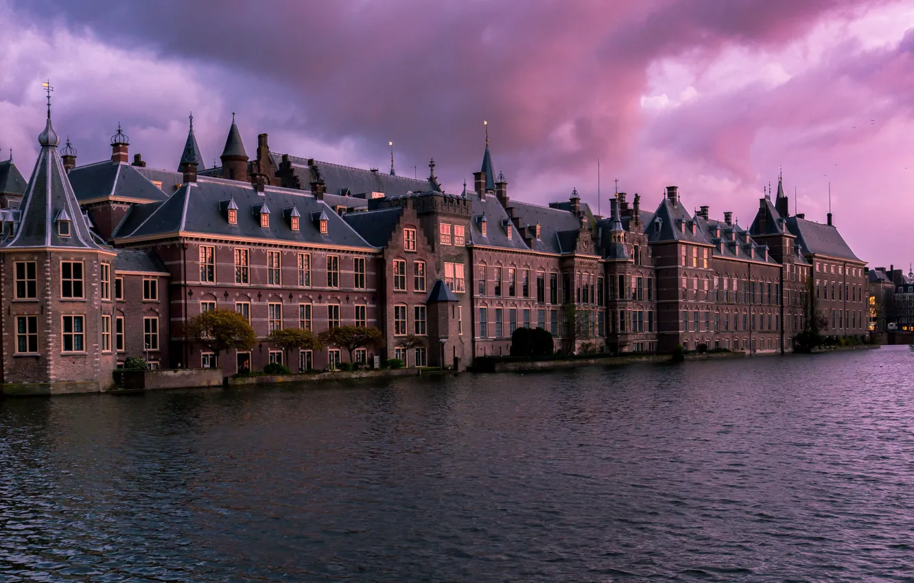 Photo wallpaper sunset, home, Netherlands, The Hague