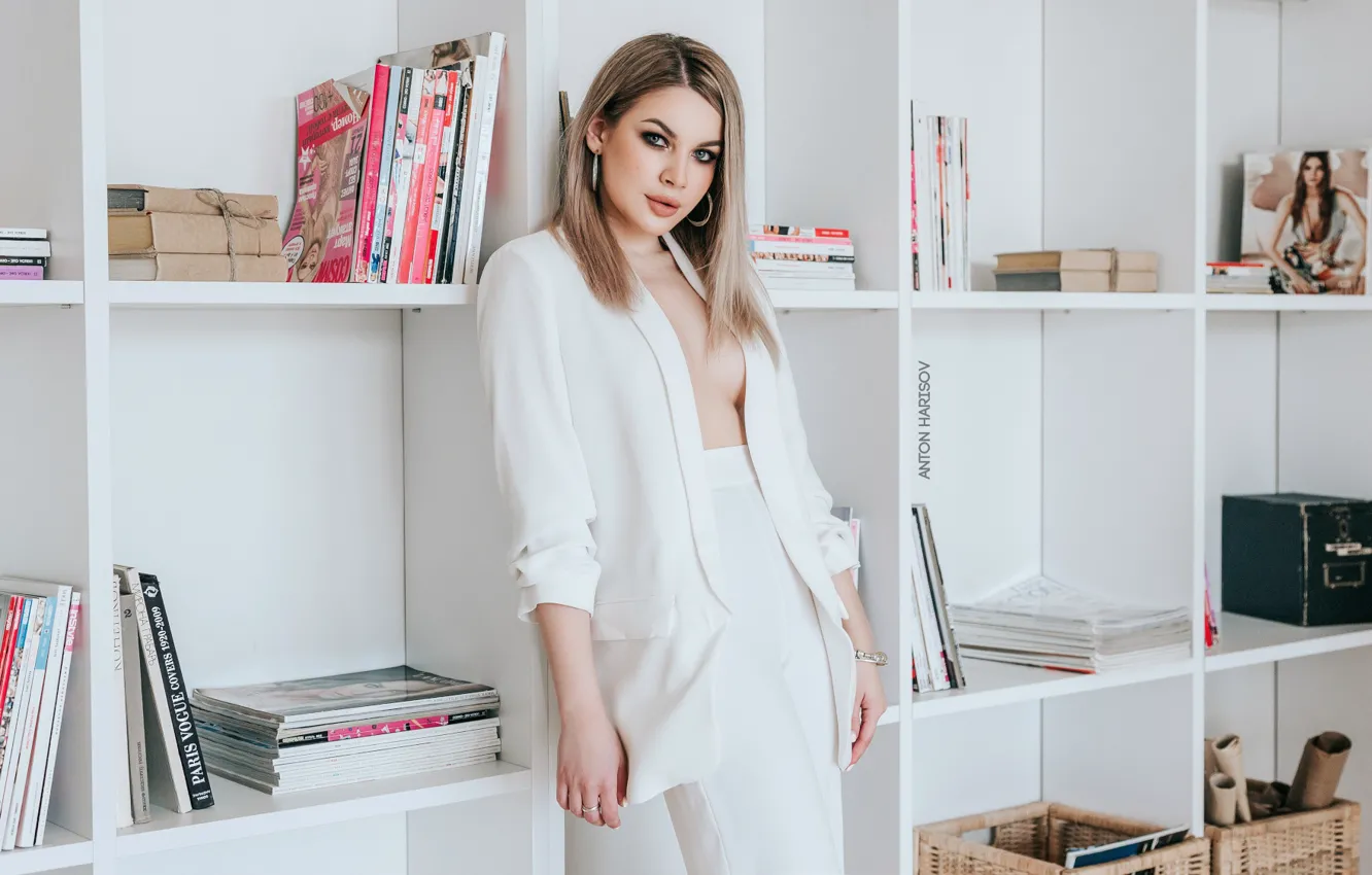 Photo wallpaper look, girl, pose, Anton Kharisov