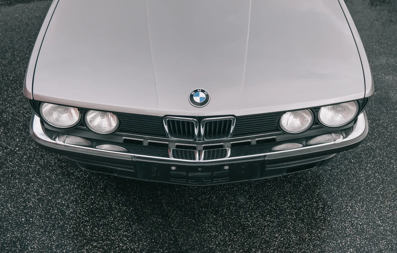 Photo wallpaper BMW, close-up, front, E28, BMW M5