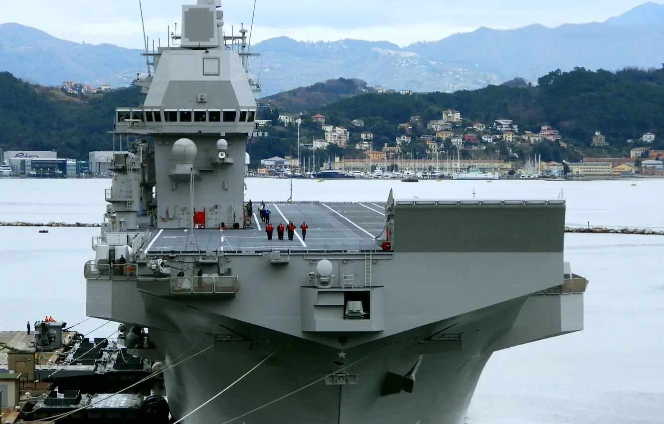 Photo wallpaper UDC, The Italian Navy, INS Trieste