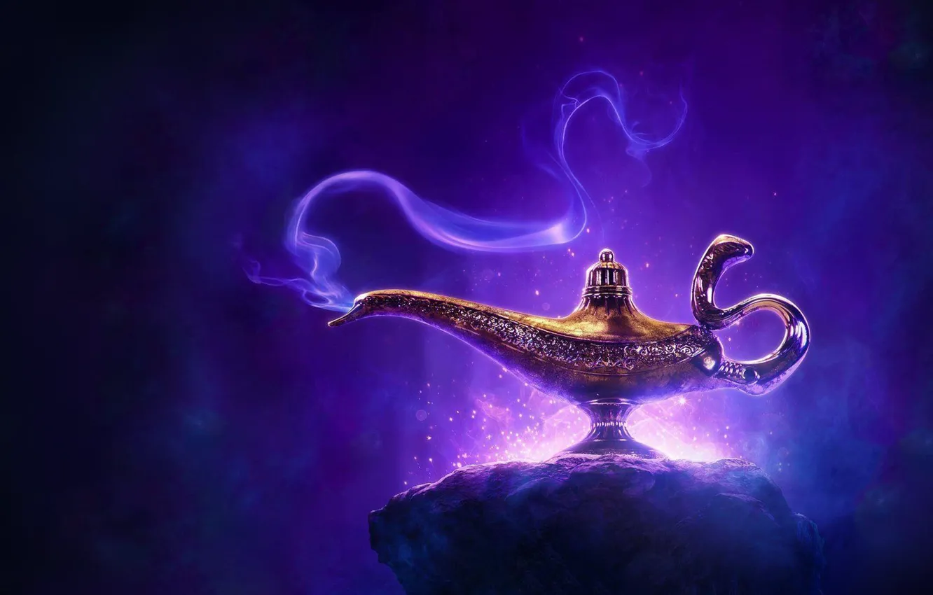 Wallpaper Lamp, Aladdin, Genie For Mobile And Desktop, Section разное ...