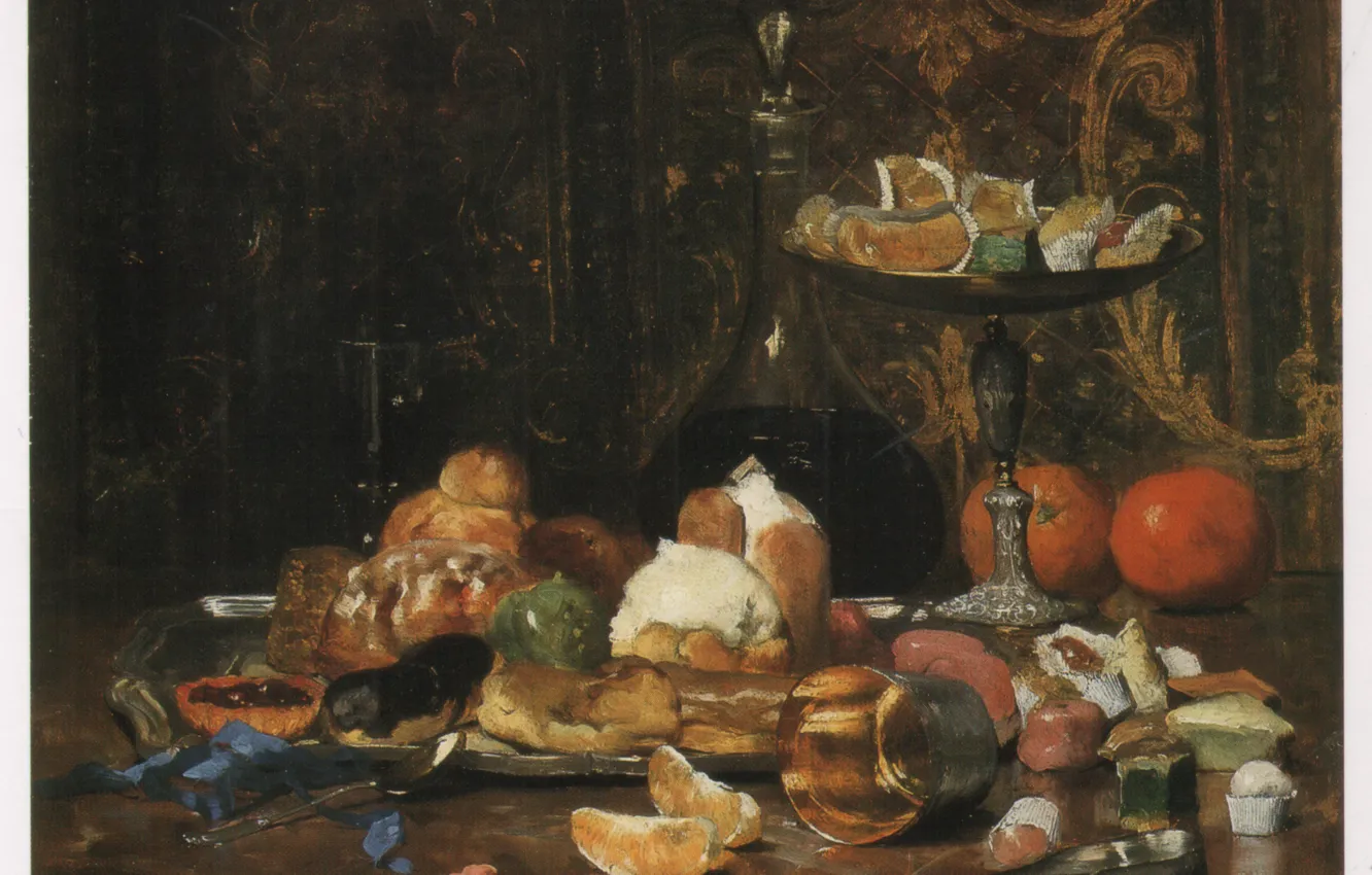 Photo wallpaper oranges, sweets, spoon, slices, marmalade, treats, cake, GILBERT