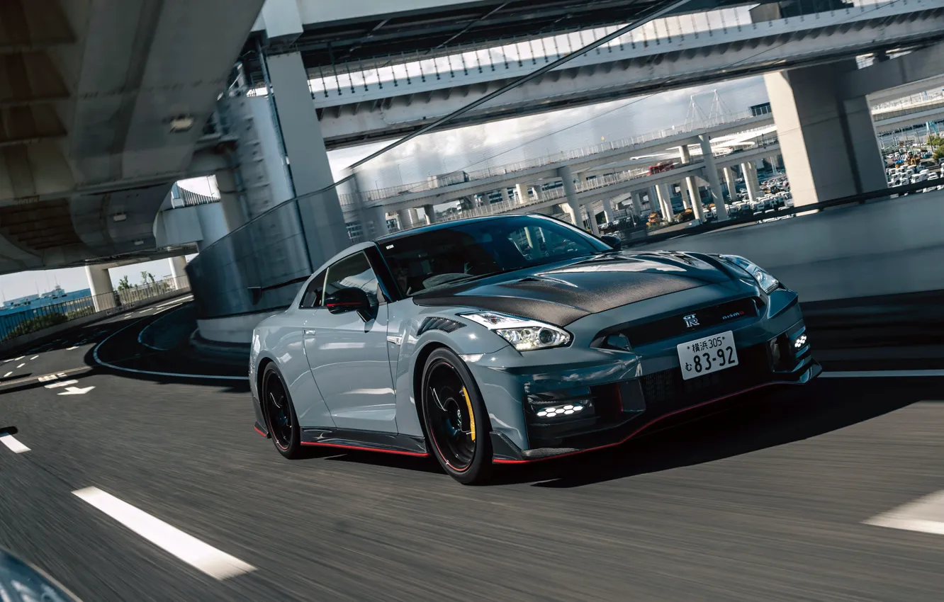 Photo wallpaper Nissan, GT-R, drive, motion, 2023, Nissan GT-R Nismo Special Edition