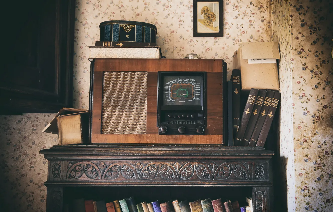 Photo wallpaper background, radio, receiver