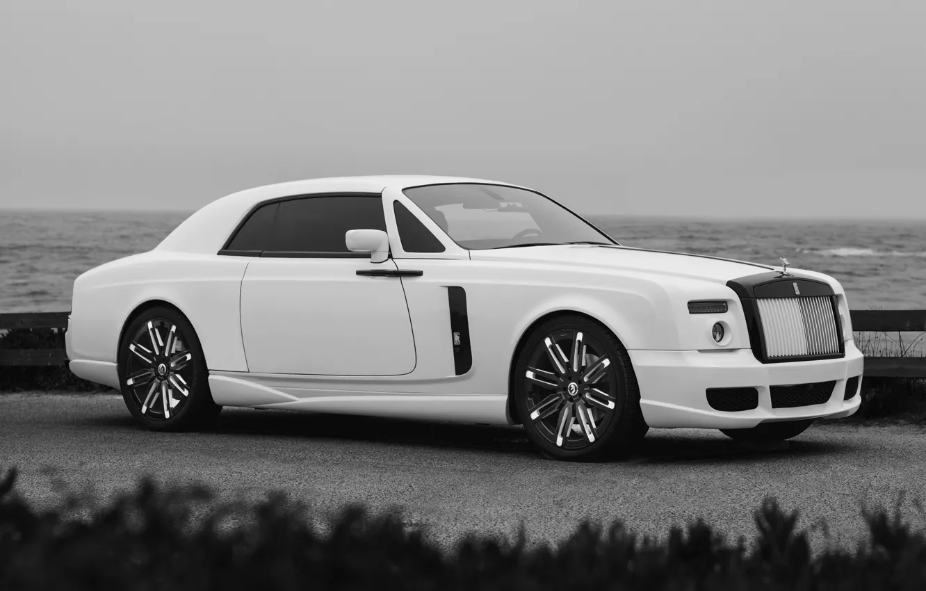 Photo wallpaper Rolls-Royce, Phantom, Design, White, Forgiato