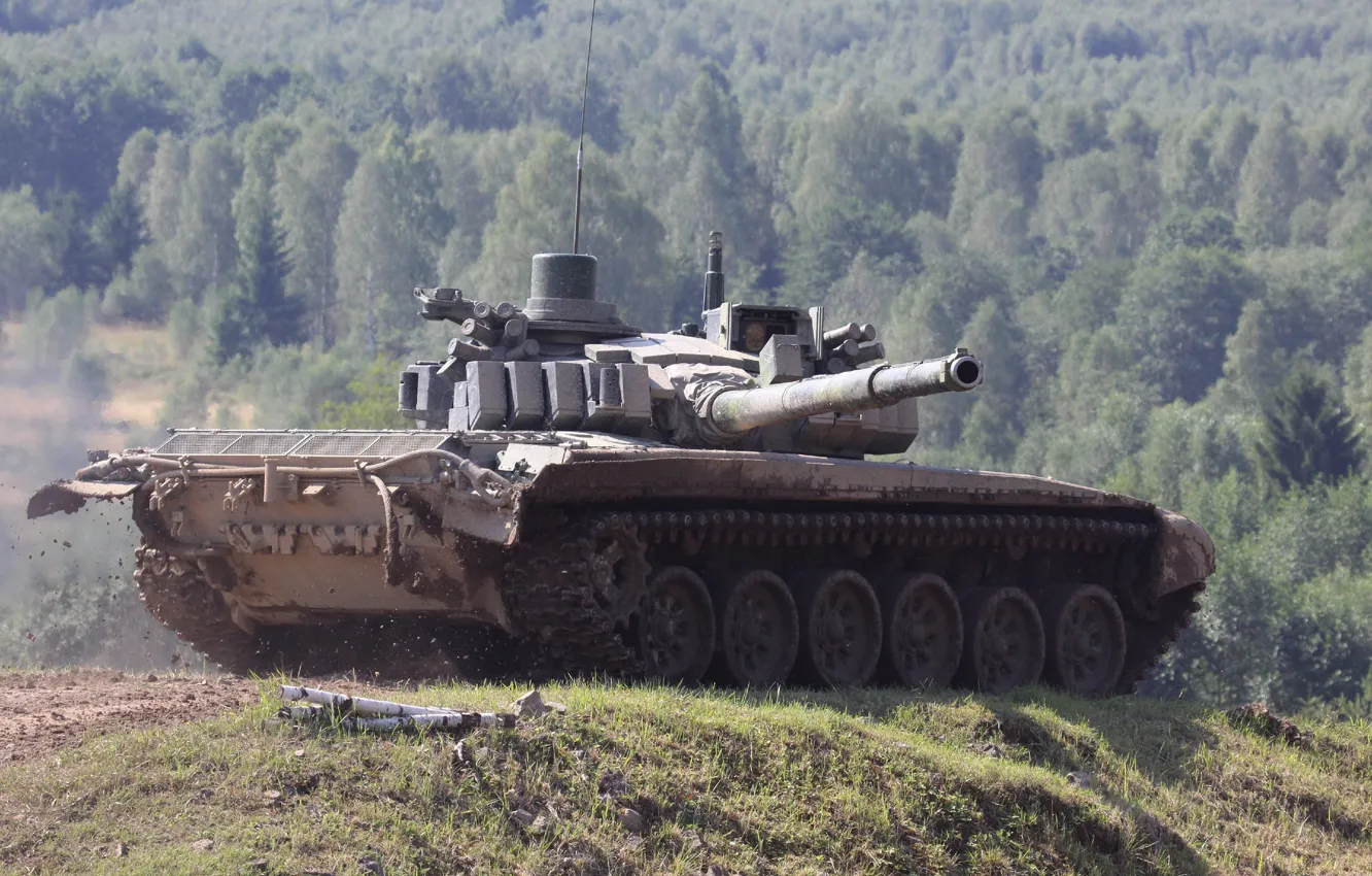 Photo wallpaper tank, combat, armor, T-72М4