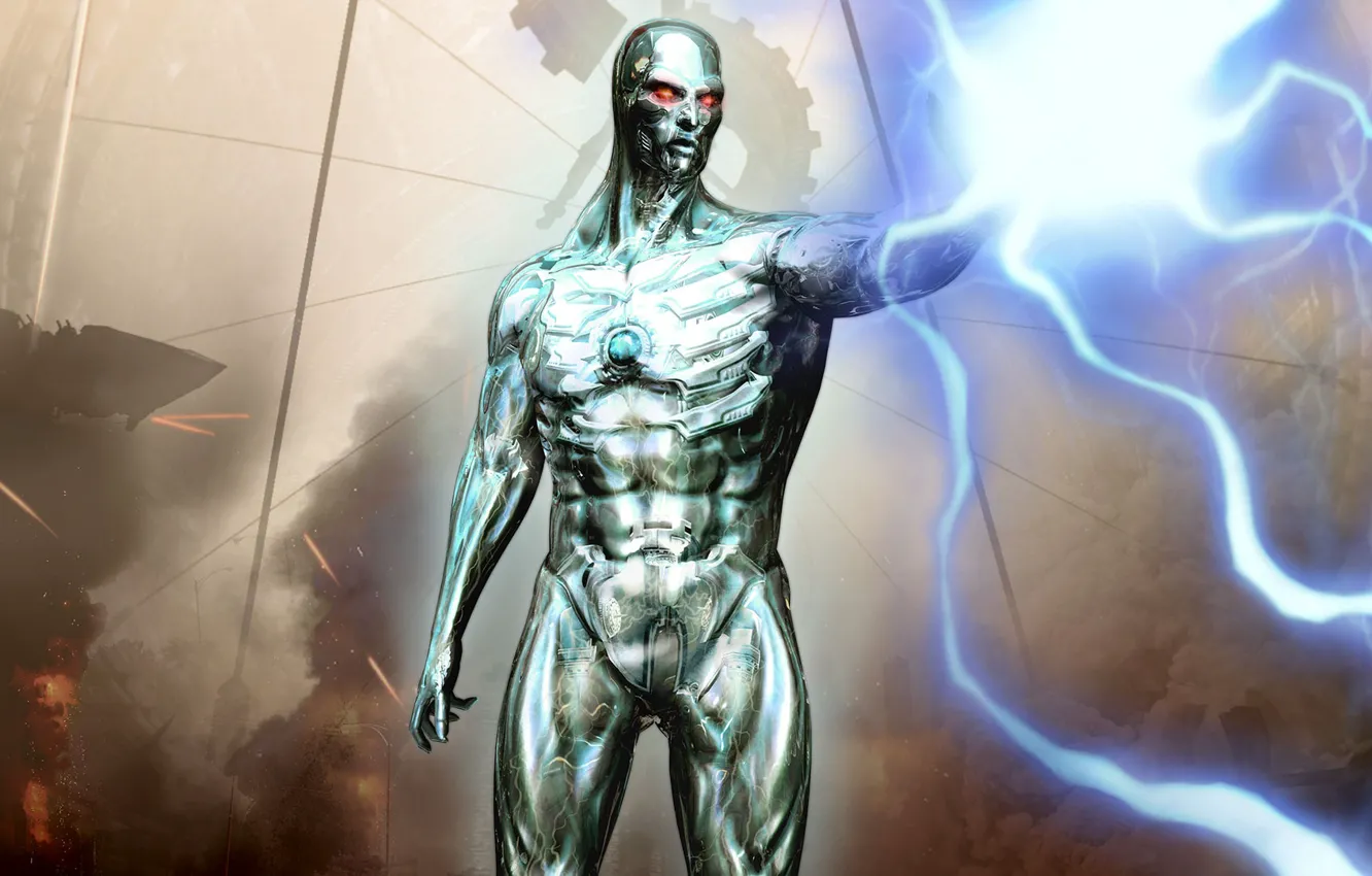 Photo wallpaper Android, game, Lightning, body, Vanquish, crystal viper