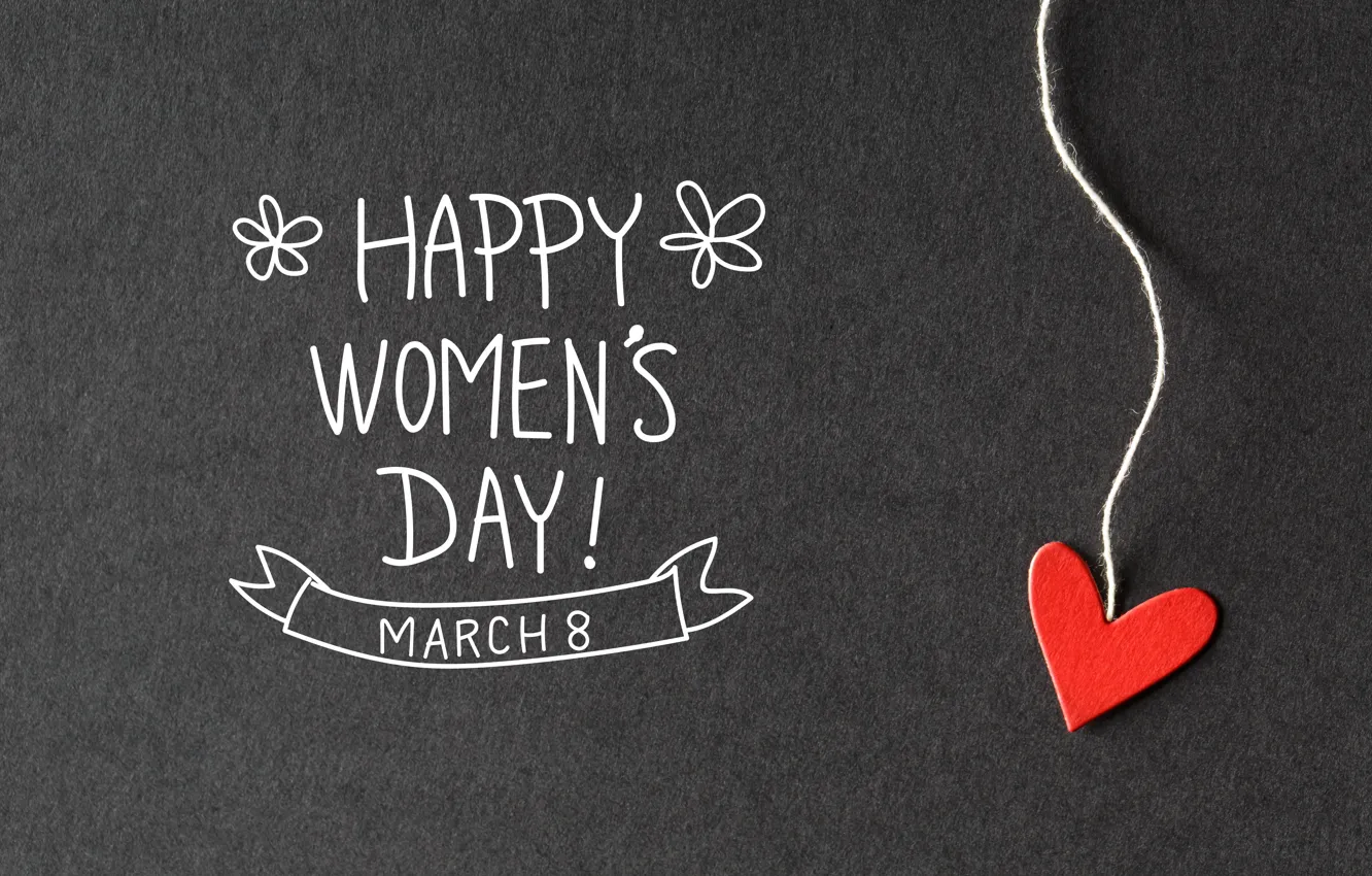 Photo wallpaper hearts, happy, March 8, heart, romantic, gift, Women's Day