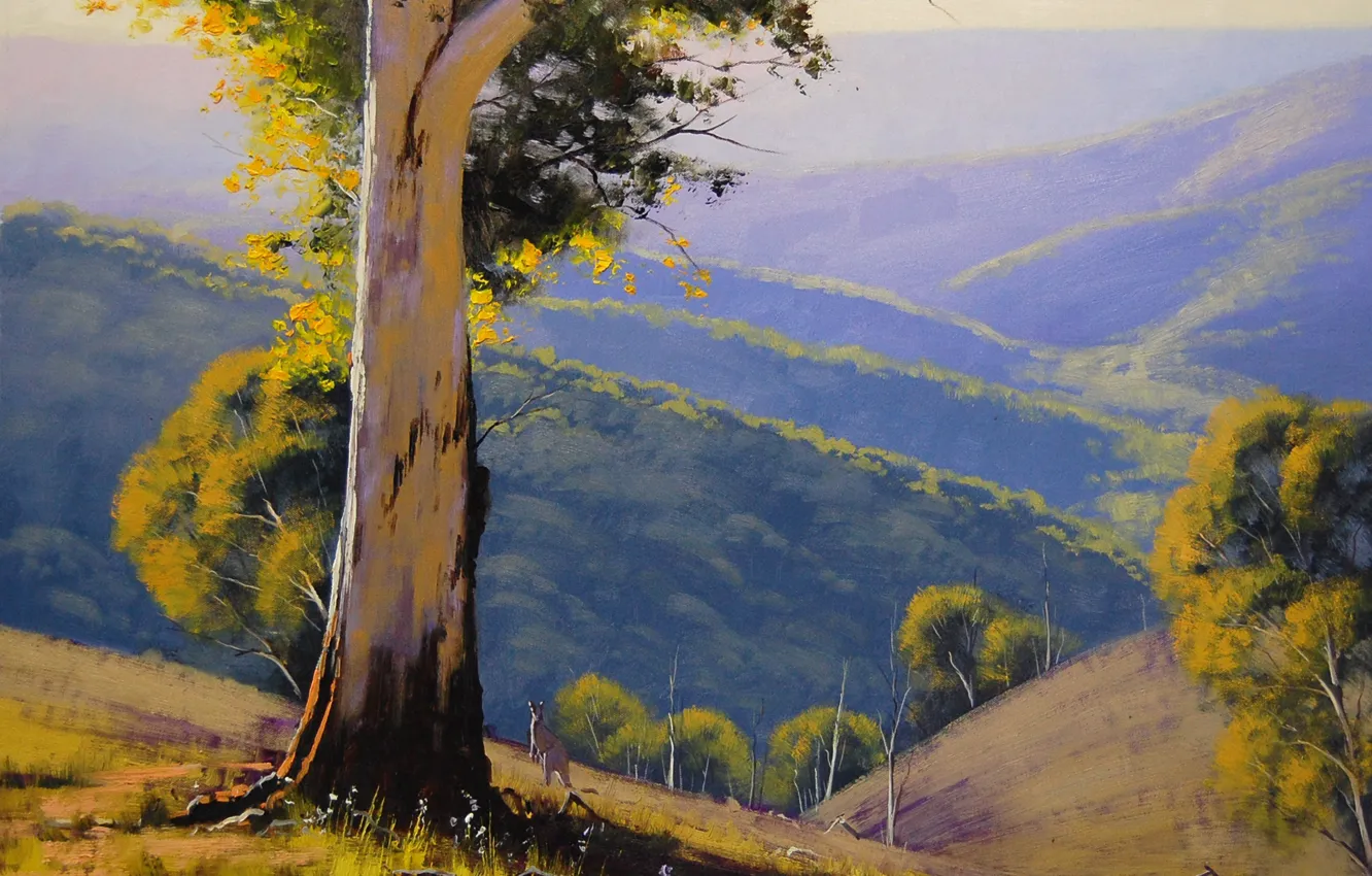 Photo wallpaper figure, art, ARTSAUS, SUMMER HILLS