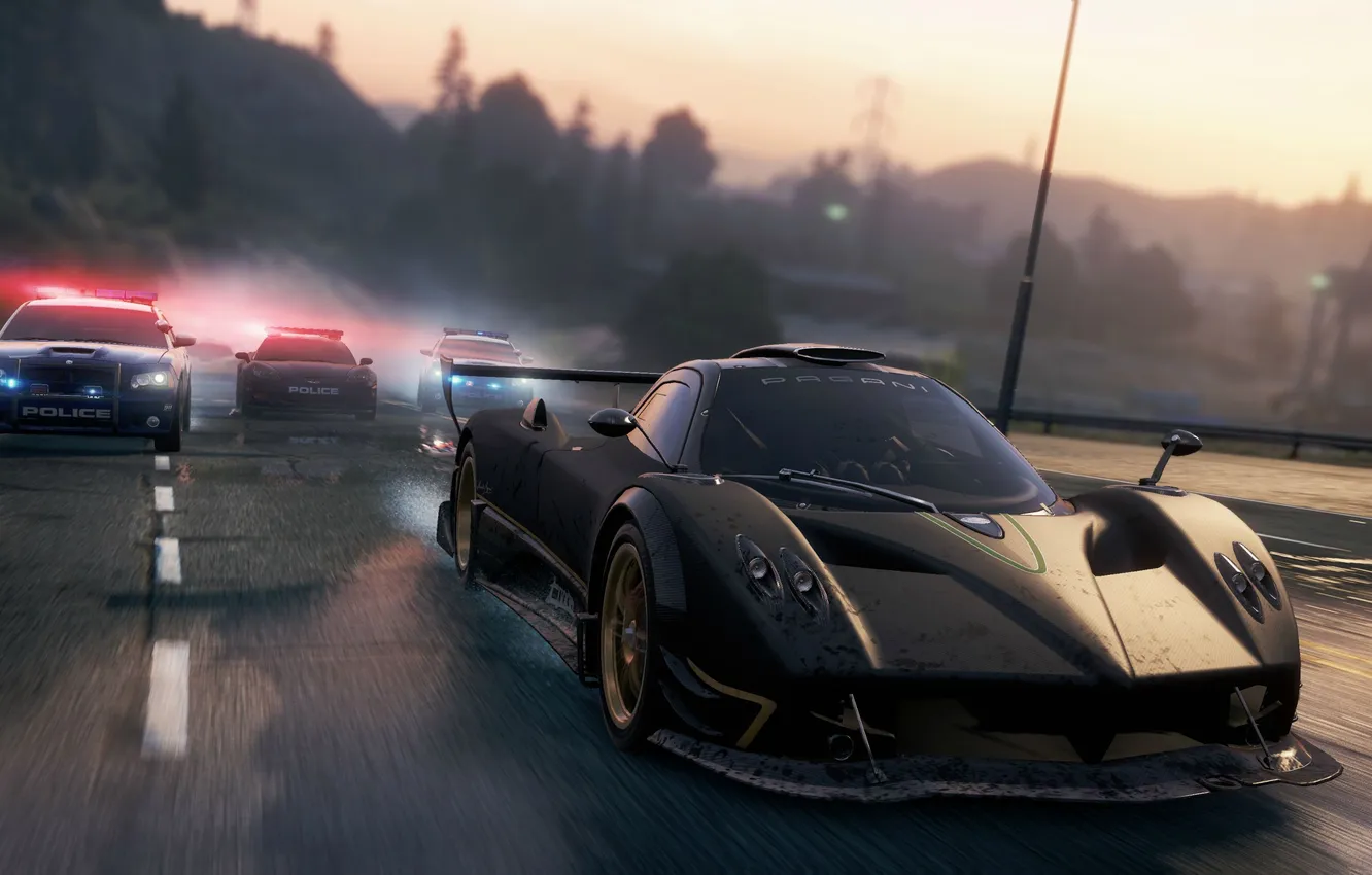 Photo wallpaper game, 2012, Need for Speed, Pagani Zonda R, most wanted