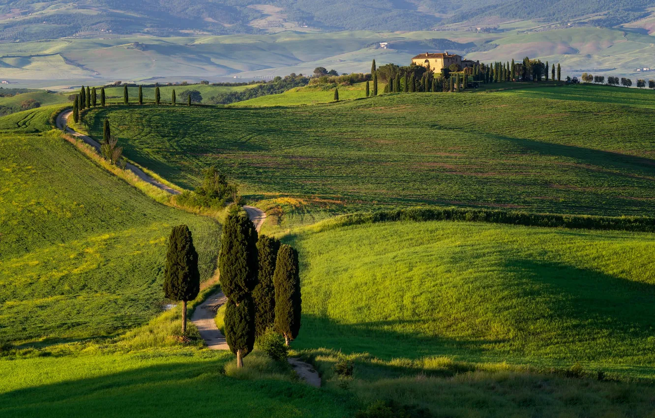 Photo wallpaper nature, Pienza, Tuscany