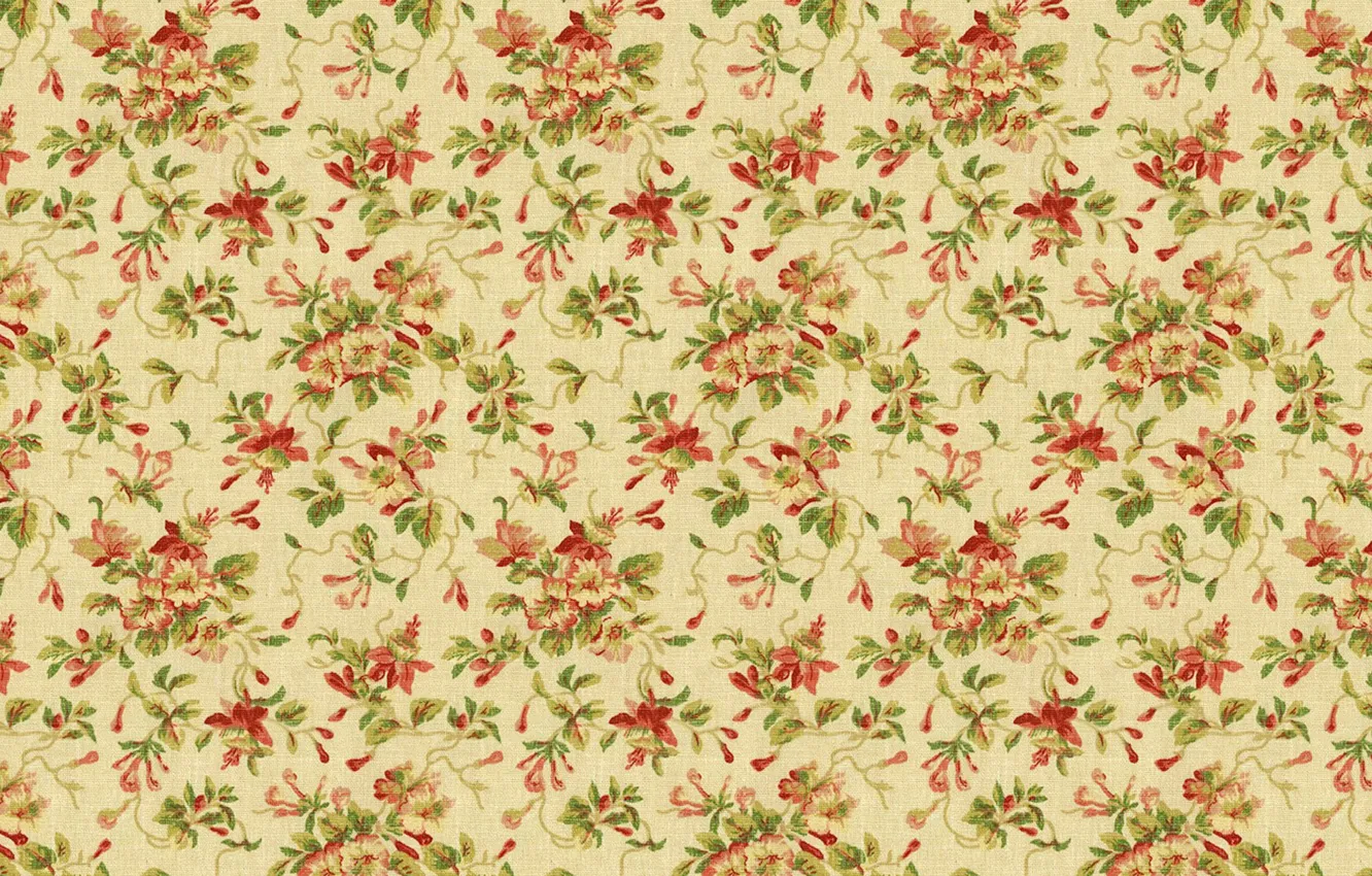 Photo wallpaper flowers, seamless, seamless, Flor