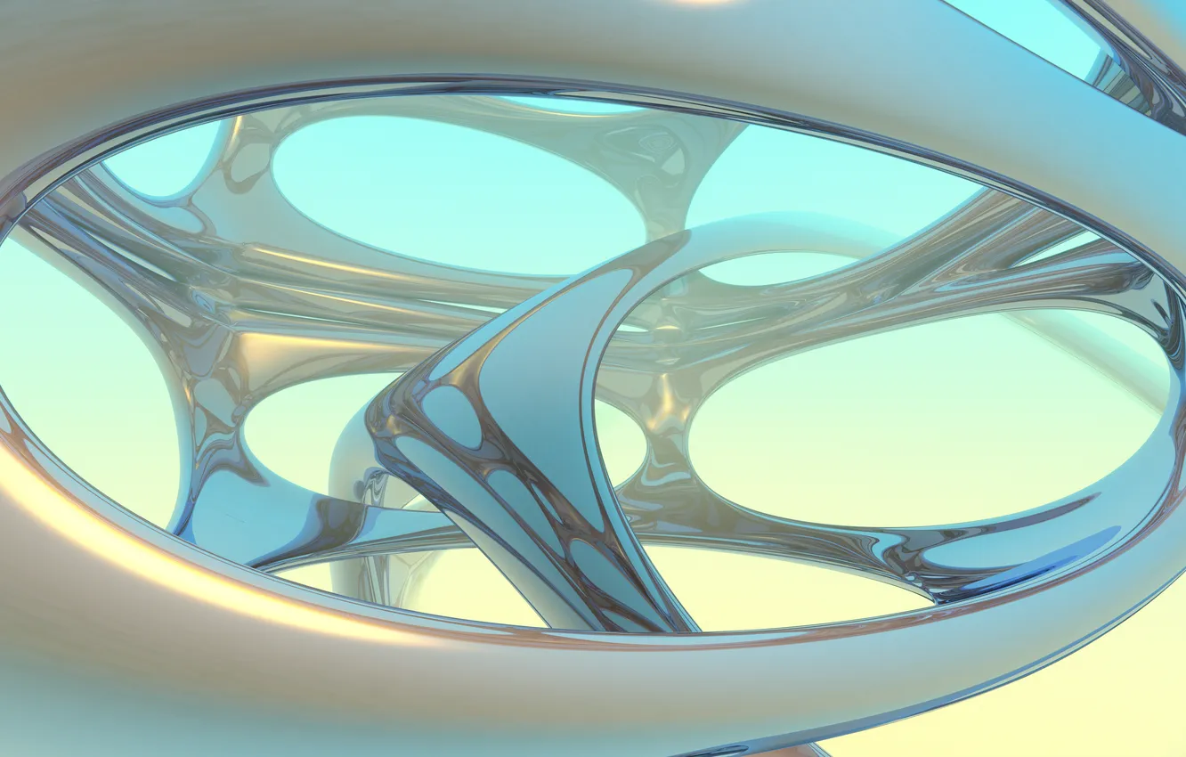 Photo wallpaper wallpaper, fantasy, abstraction, form, curve, surrealism, scifi, blender3d