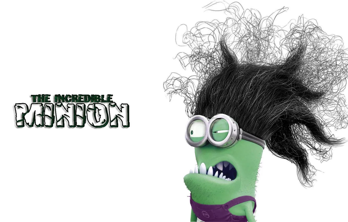 Photo wallpaper hulk, incredible, minion, despicable