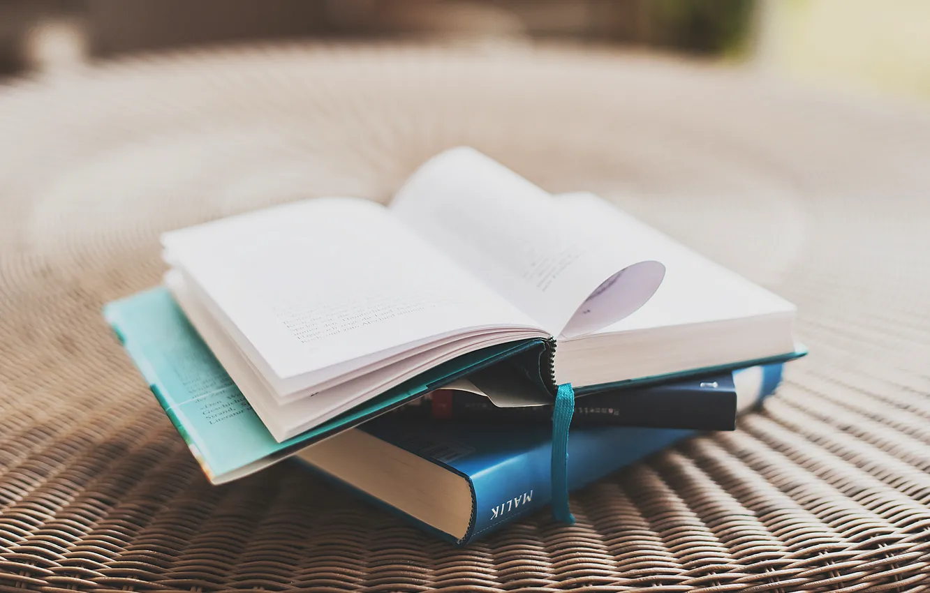 Photo wallpaper text, table, book, page, bookmark