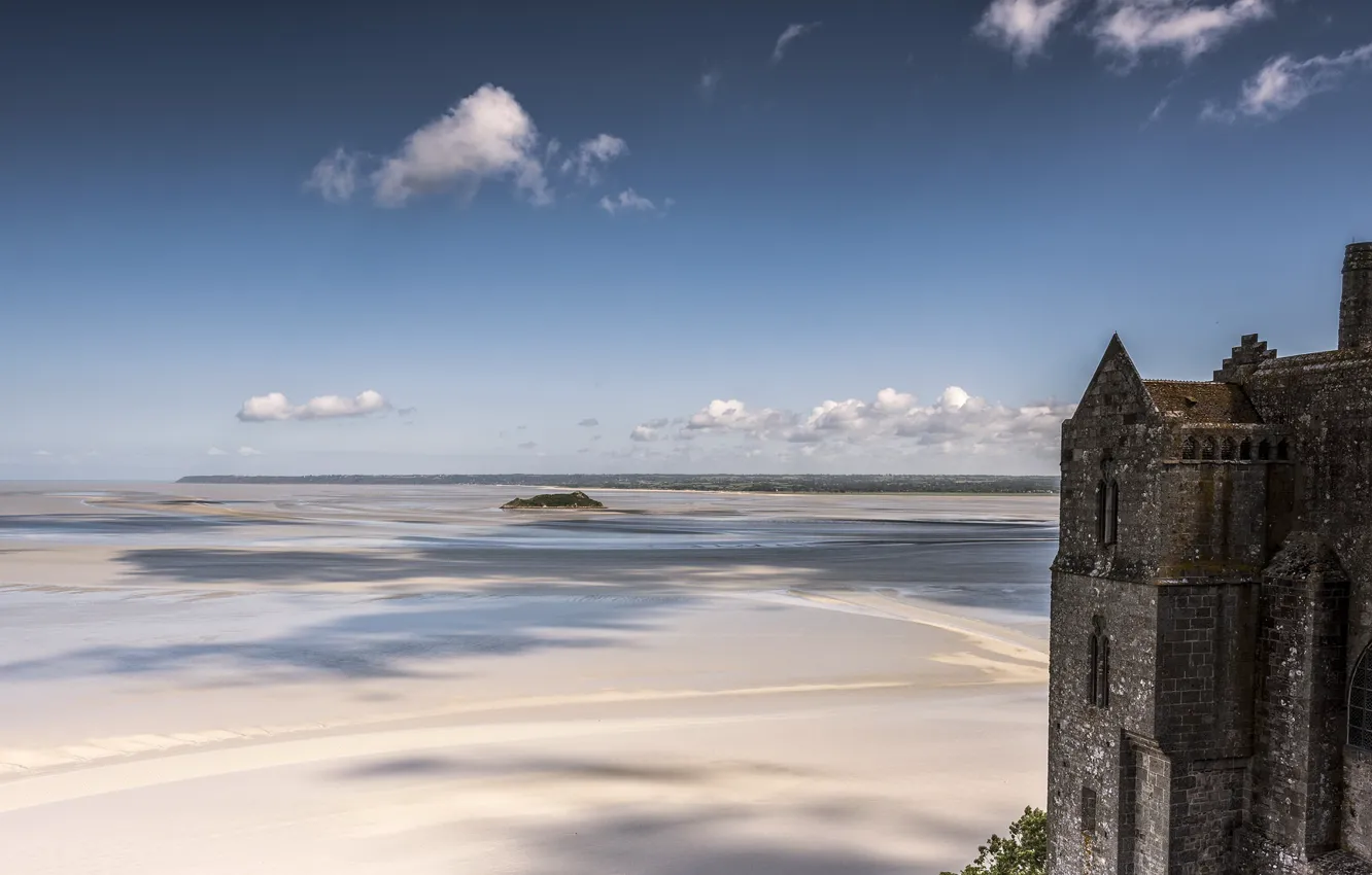 Photo wallpaper nature, normandy, The Mont-Saint-Michel