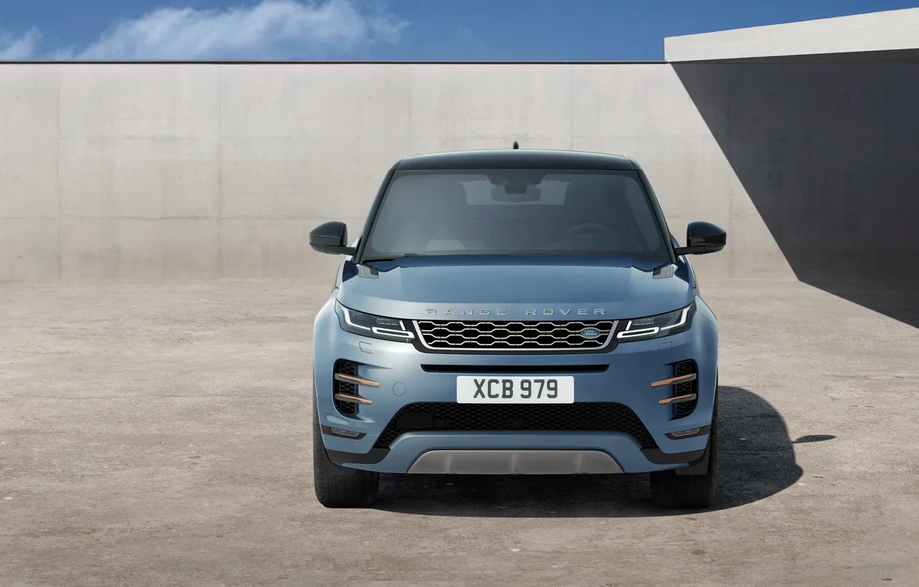 Photo wallpaper Range Rover, front view, Evoque, First Edition, 2019, R-Dynamic