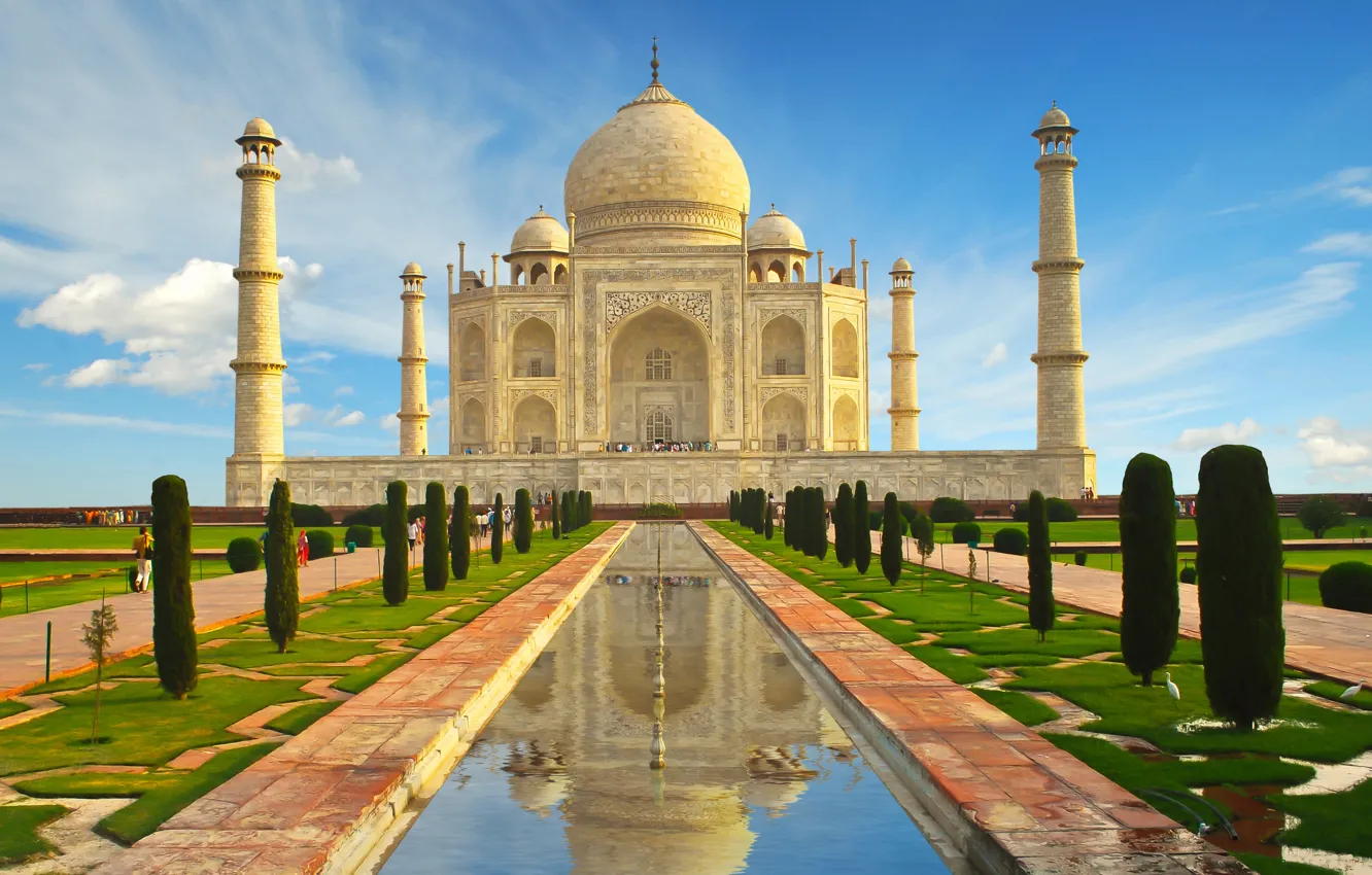 Photo wallpaper castle, India, monument, temple, Taj Mahal, The Taj Mahal, Agra, India