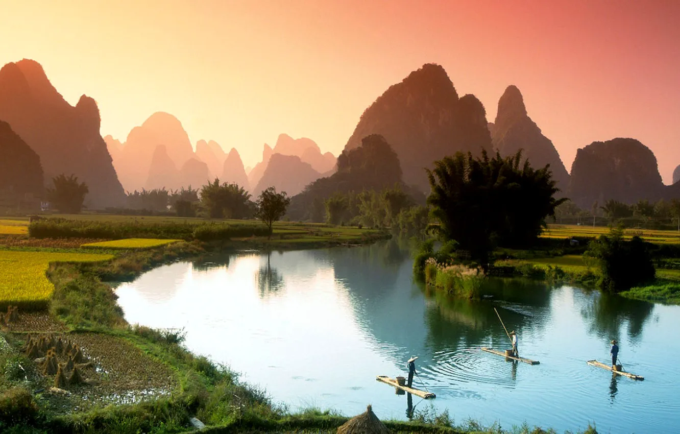 Photo wallpaper mountains, nature, priroda, Gori