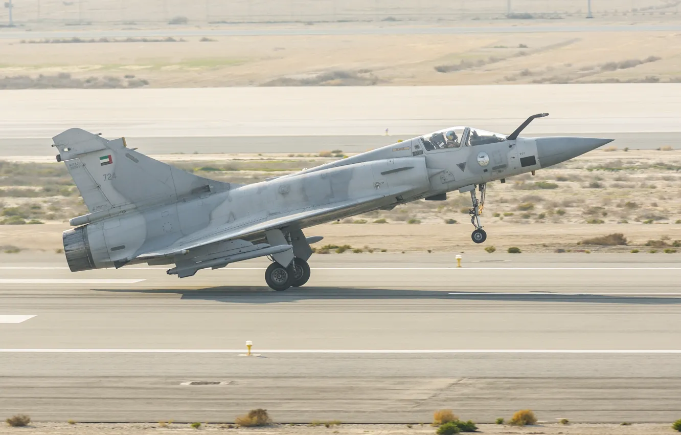 Photo wallpaper fighter, the airfield, 2000, the rise, Dassault Mirage