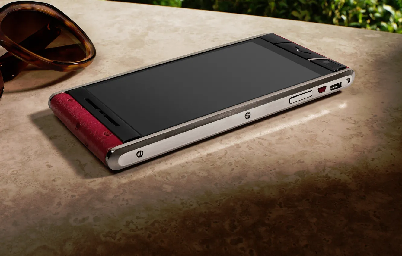 Photo wallpaper glasses, style, hi-tech, smartphone, Vertu Aster