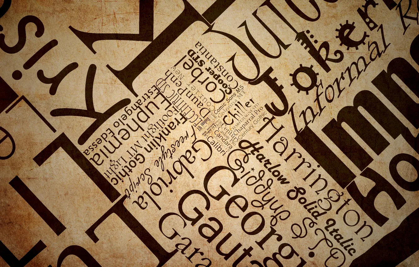 Photo wallpaper text, letters, texture, art, a set of words