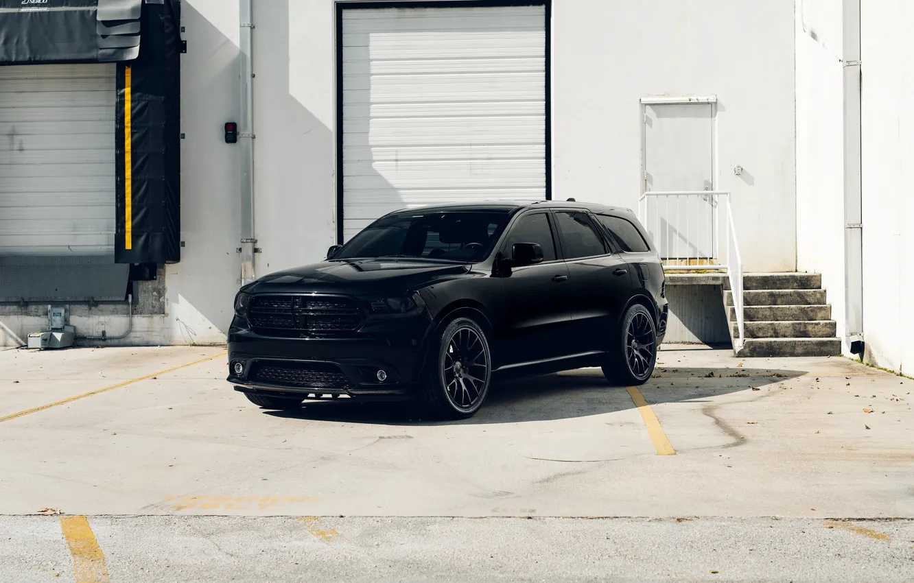 Photo wallpaper Dodge, Black, Durango, R/T