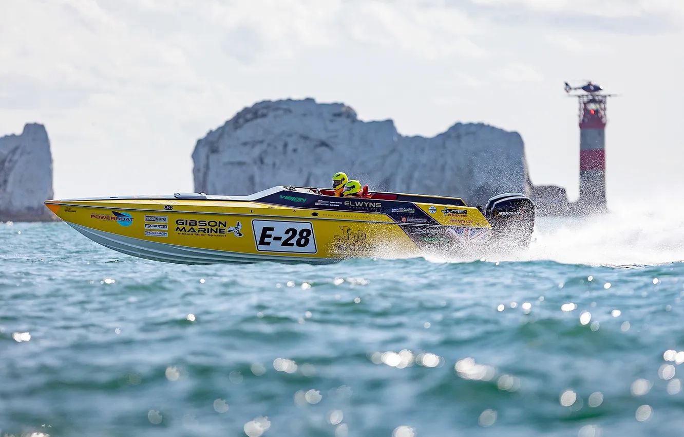 Photo wallpaper race, boat, speed
