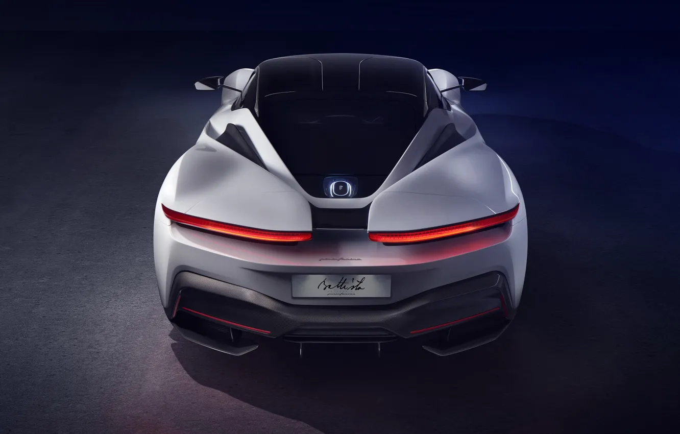 Photo wallpaper supercar, rear view, hypercar, Pininfarina, 2019, The baptist