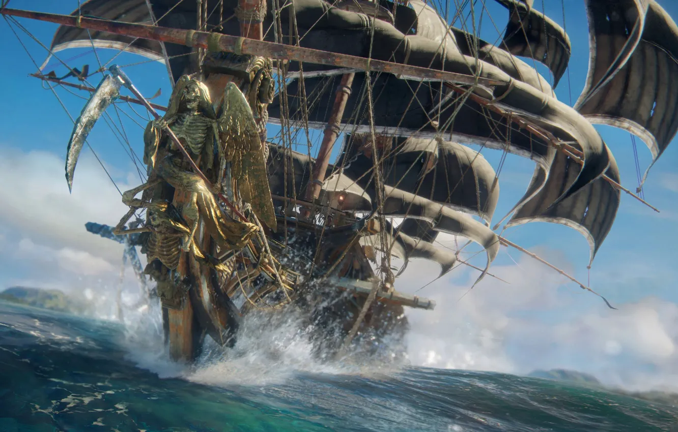 Photo wallpaper ship, pirate, game, Ubisoft Singapore, sailing, Skull and bones, Skull and Bones, 2023
