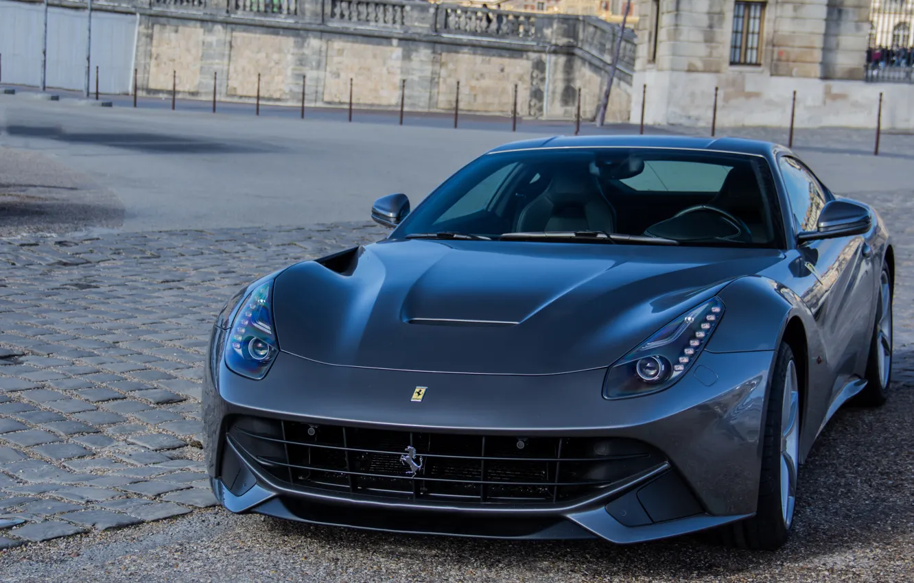 Photo wallpaper Ferrari, stone, Berlinetta, F12, paving