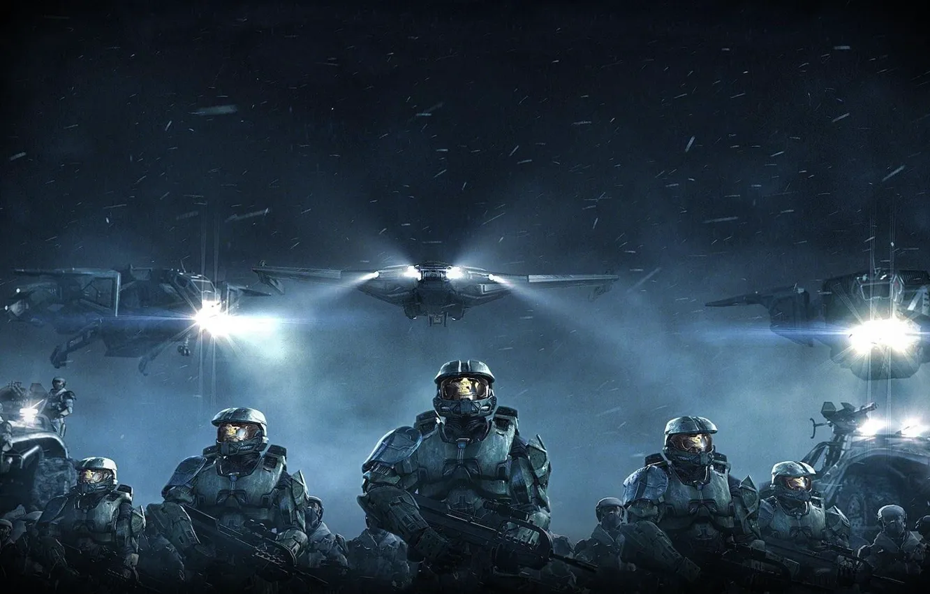 Photo wallpaper Halo, Wars, Action