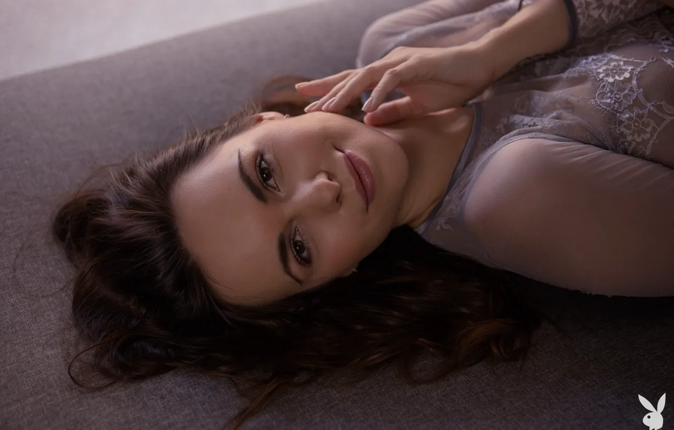 Photo wallpaper playboy, smile, model, See Through, close up, Jana Bubu