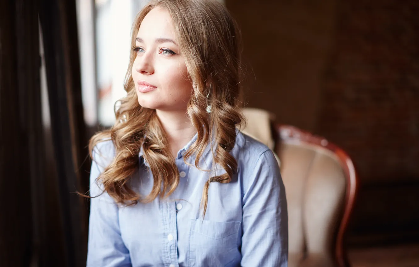 Photo wallpaper face, profile, cutie, Liza