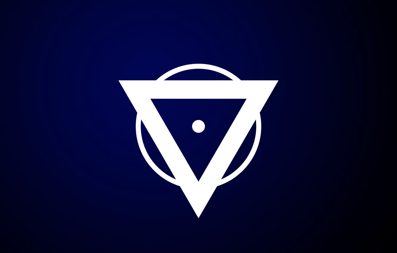 Photo wallpaper minimalism, point, triangle