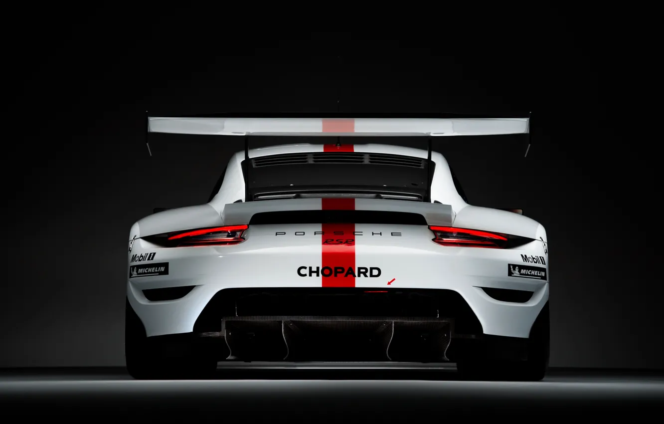 Photo wallpaper coupe, 911, Porsche, rear view, RSR, 2019