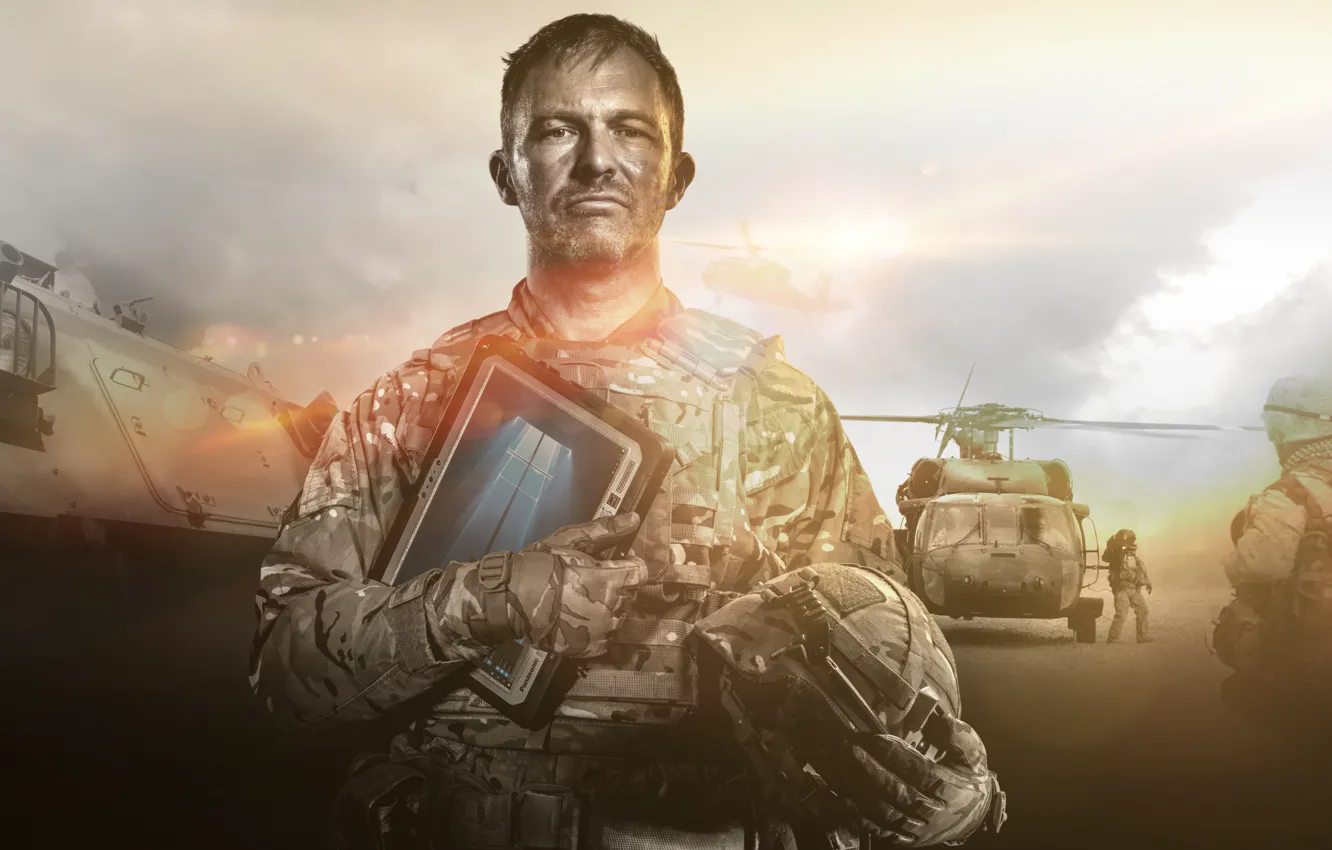 Photo wallpaper tablets, Panasonic, Panasonic Toughpad FZ-G1, protected tablet, Toughpad, users who work in challenging environments, Panasonic