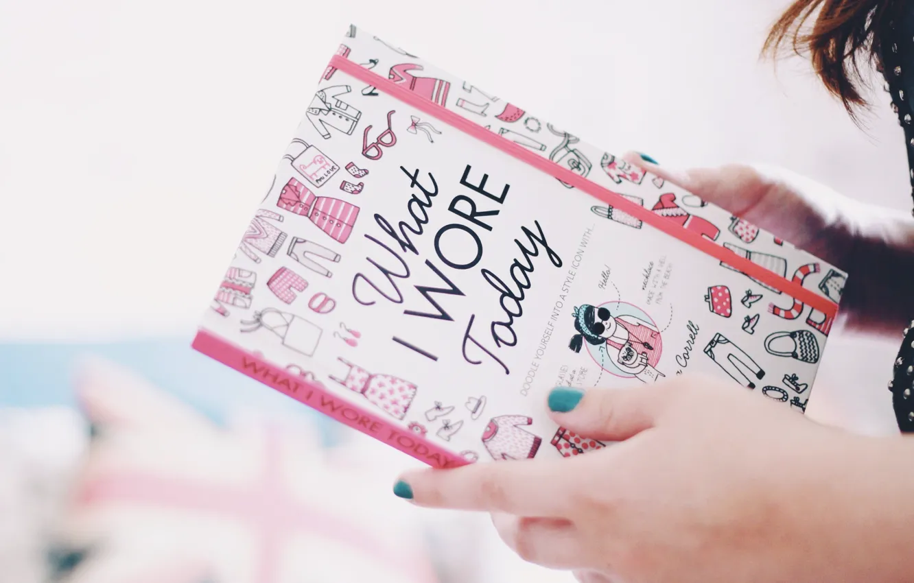 Photo wallpaper text, hands, notebook